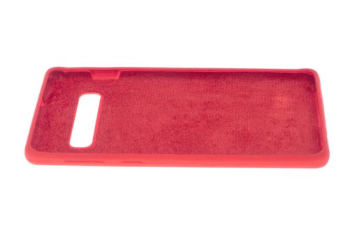 Чехол-накладка для Samsung G973F S10 SILICONE CASE OP закрытый красный (1) оптом, в розницу Центр Компаньон фото 3