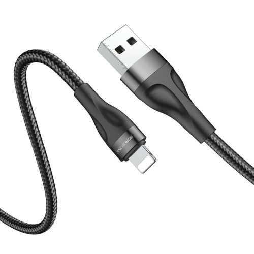 Кабель USB Lightning 8Pin BOROFONE BX61 Source 2.4A 1м черный оптом, в розницу Центр Компаньон фото 4