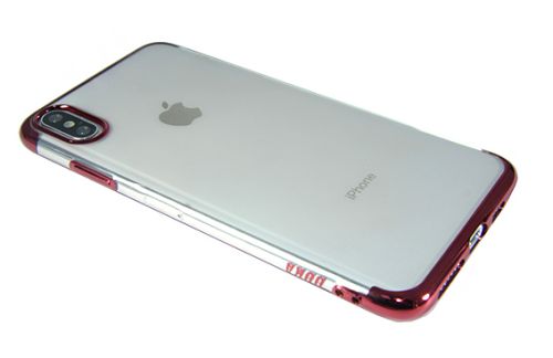 Чехол-накладка для iPhone X/XS ELECTROPLATED TPU DOKA красный оптом, в розницу Центр Компаньон фото 4