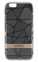 Чехол-накладка для iPhone 6/6S PLATINA TPU+PC Фигуры черный - фото