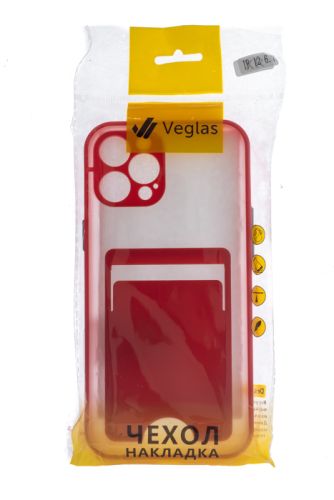 Чехол-накладка для iPhone 12 Pro Max VEGLAS Fog Pocket красный оптом, в розницу Центр Компаньон фото 4