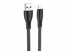 Кабель USB Lightning 8Pin BOROFONE BX85 Auspicious 2.4A 1м черный - фото