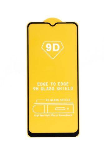 Защитное стекло для Realme C25S FULL GLUE VEGLAS YELLOW картон черный - фото