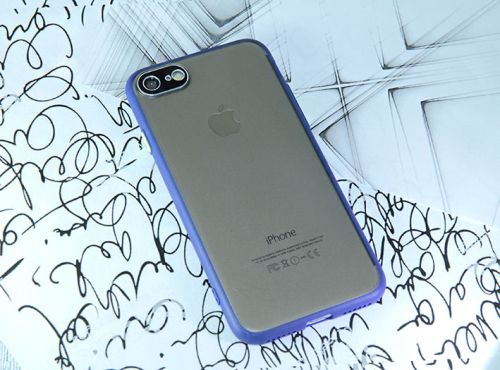 Чехол-накладка для iPhone 7/8/SE METAL LENS TPU+PC синий оптом, в розницу Центр Компаньон фото 3