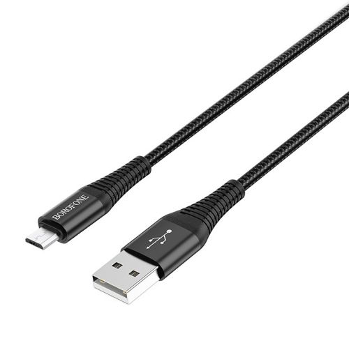 Кабель USB-Micro USB BOROFONE BX29 Endurant 2.4A 1м черный оптом, в розницу Центр Компаньон фото 3