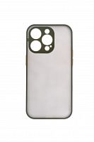 Чехол-накладка для iPhone 14 Pro VEGLAS Fog оливковый - фото