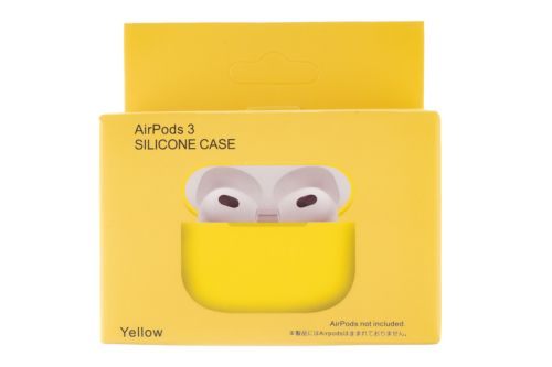Чехол для наушников Airpods 3 Silicone case желтый оптом, в розницу Центр Компаньон фото 4