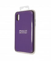 Купить Чехол-накладка для iPhone X/XS SILICONE CASE темно-сиреневый (30) оптом, в розницу в ОРЦ Компаньон