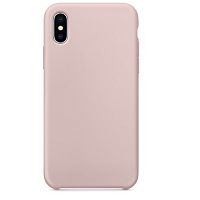 Чехол-накладка для iPhone XS Max SILICONE CASE светло-розовый (19) - фото