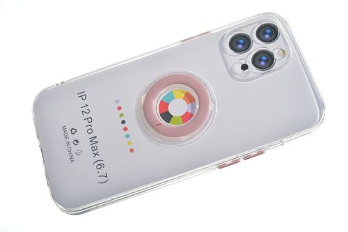 Чехол-накладка для iPhone 12 Pro Max NEW RING TPU розовый оптом, в розницу Центр Компаньон фото 2
