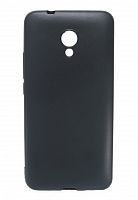 Чехол-накладка для MEIZU M5 Note FASHION TPU матовый б/отв черный - фото