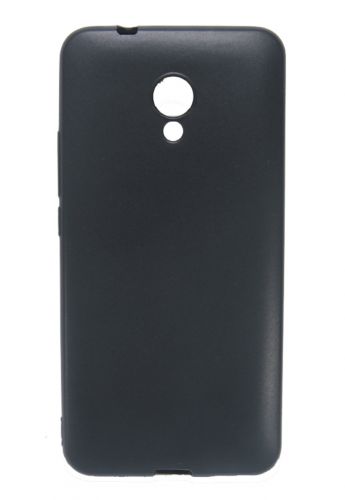 Чехол-накладка для MEIZU M5S FASHION TPU матовый б/отв черный - фото