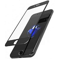 Защитное стекло для iPhone 6 (5.5) 5D пакет черный - фото