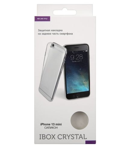 Чехол-накладка для iPhone 13 Mini iBox Crystal коробка прозрачный оптом, в розницу Центр Компаньон фото 2