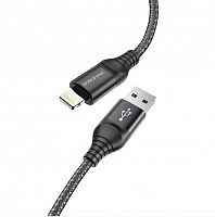 Купить Кабель USB Lightning 8Pin BOROFONE BX56 Delightful 2.4A 1м черный оптом, в розницу в ОРЦ Компаньон