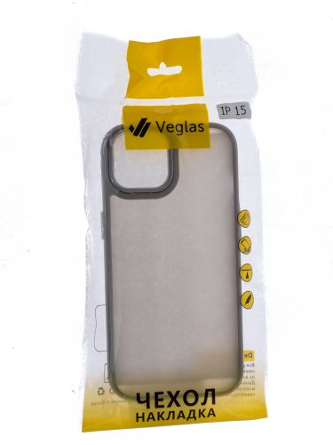 Чехол-накладка для iPhone 15 VEGLAS Fog Glow серый оптом, в розницу Центр Компаньон фото 3