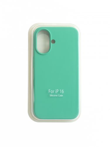 Чехол-накладка для iPhone 16 VEGLAS SILICONE CASE закрытый ментоловый (50) - оптовая продажа фото 2 Чехол-накладка для iPhone 16 VEGLAS SILICONE CASE закрытый ментоловый (50) - фото фото 2