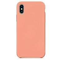 Чехол-накладка для iPhone X/XS SILICONE CASE коралловый (27) - фото
