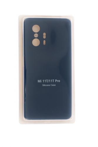 Чехол-накладка для XIAOMI Mi 11T VEGLAS SILICONE CASE закрытый темно-синий (8) оптом, в розницу Центр Компаньон