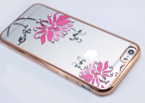 Чехол-накладка для iPhone 6/6S YOUNICOU стразы МНОГОЦВЕТ Рамка TPU - фото фото 8