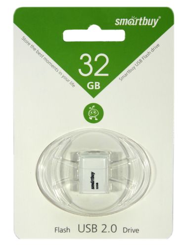 USB флэш карта 32 Gb USB 2.0 Smart Buy LARA белый оптом, в розницу Центр Компаньон фото 2