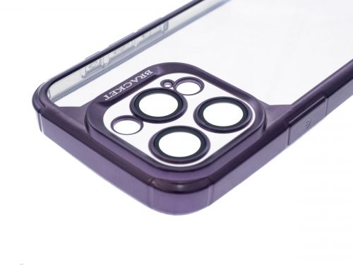 Чехол-накладка для iPhone 15 Pro VEGLAS Bracket Lens фиолетовый оптом, в розницу Центр Компаньон фото 3