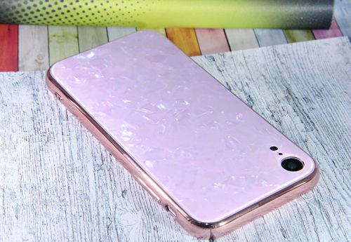 Чехол-накладка для iPhone XR SPANGLES GLASS TPU розовый - оптовая продажа Чехол-накладка для iPhone XR SPANGLES GLASS TPU розовый - фото