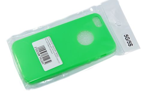 Чехол-накладка для iPhone 5G/5S FASHION TPU матовый зеленый оптом, в розницу Центр Компаньон фото 2