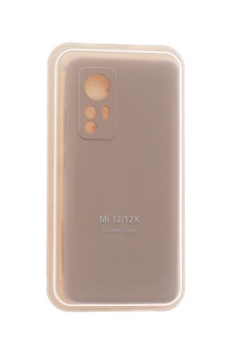 Чехол-накладка для XIAOMI Mi 12/12X SILICONE CASE закрытый светло-розовый (18) - фото