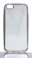 Чехол-накладка для iPhone 6/6S РАМКА TPU серебро - фото