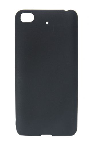 Чехол-накладка для XIAOMI Mi5S FASHION TPU матовый б/отв черный - фото