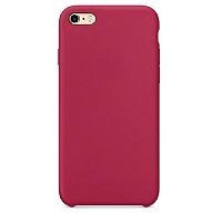 Чехол-накладка для iPhone 6/6S SILICONE CASE малиновый (36) - фото