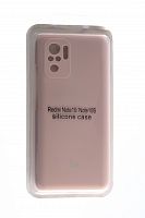 Чехол-накладка для XIAOMI Redmi Note 10 SILICONE CASE закрытый светло-розовый (18) - фото