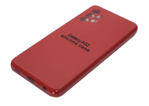 Чехол-накладка для Samsung A525F A52 SILICONE CASE закрытый красный (1) оптом, в розницу Центр Компаньон фото 2