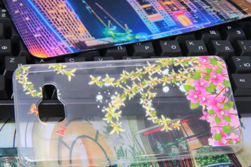 Чехол-накладка для SAMSUNG A310 YOUNICOU стразы цветы TPU оптом, в розницу Центр Компаньон фото 3