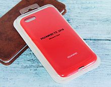 Чехол-накладка для HUAWEI Honor 7A RUS/Y5 2018/Y5 Prime 2018 SILICONE CASE закрытый красный - фото