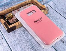 Чехол-накладка для Samsung G955H S8 Plus SILICONE CASE закрытый розовый (4) - фото