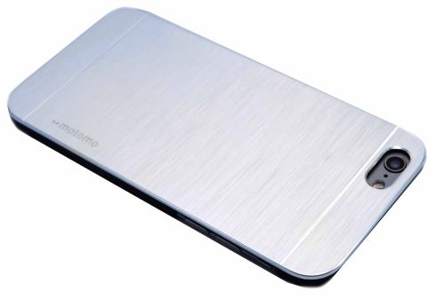 Чехол-накладка для iPhone 6/6S MOTOMO металл/пластик серебро оптом, в розницу Центр Компаньон фото 2