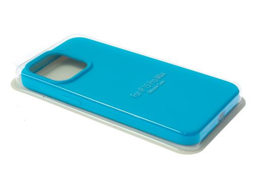 Чехол-накладка для iPhone 15 Pro Max VEGLAS SILICONE CASE NL закрытый голубой (16) оптом, в розницу Центр Компаньон фото 2