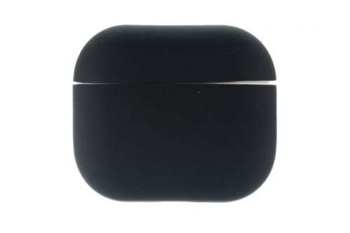 Чехол для наушников Airpods 3 Silicone case черный - фото фото 2