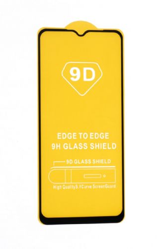 Защитное стекло для Realme C31 FULL GLUE VEGLAS YELLOW картон черный - фото