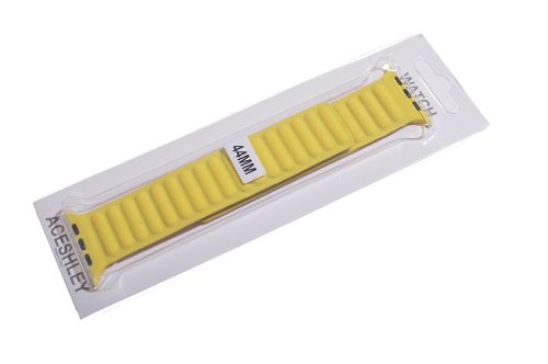 Ремешок для Apple Watch Silicone Magnetic Loop 42/44mm желтый оптом, в розницу Центр Компаньон фото 5