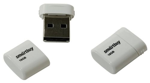 USB флэш карта 16 Gb USB 2.0 Smart Buy LARA белый оптом, в розницу Центр Компаньон
