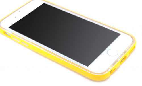 Чехол-накладка для iPhone 6/6S HOCO STEEL FLASH желтый - фото фото 3