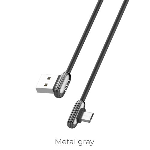 Кабель USB-Micro USB HOCO U60 Soul 2.4A 1.2м серый оптом, в розницу Центр Компаньон фото 2