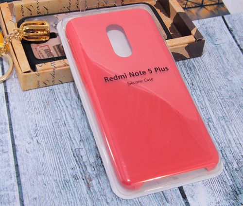 Чехол-накладка для XIAOMI Redmi 5 Plus SILICONE CASE красный (1) - оптовая продажа Чехол-накладка для XIAOMI Redmi 5 Plus SILICONE CASE красный (1) - фото