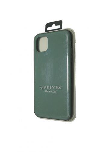 Чехол-накладка для iPhone 11 Pro Max VEGLAS SILICONE CASE закрытый хвойно-зеленый (58) - фото