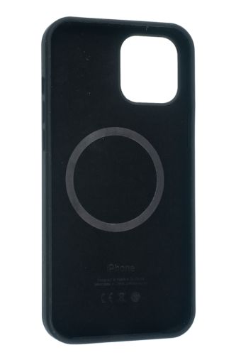 Чехол-накладка для iPhone 12 Pro Max SILICONE TPU поддержка MagSafe черный коробка оптом, в розницу Центр Компаньон фото 3