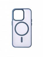 Чехол-накладка для iPhone 14 Pro VEGLAS Fog Magnetic синий - фото