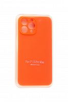 Чехол-накладка для iPhone 13 Pro Max SILICONE CASE Защита камеры коралловый (27) - фото